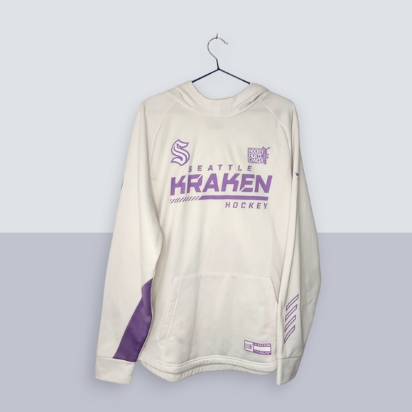 Seattle Kraken - Hockey Fights Cancer Hooded Sweatshirt - Picture 1 of 8